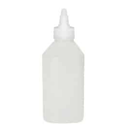 Natural HDPE Plastic Bottle with Screw Cap (125/250ml)